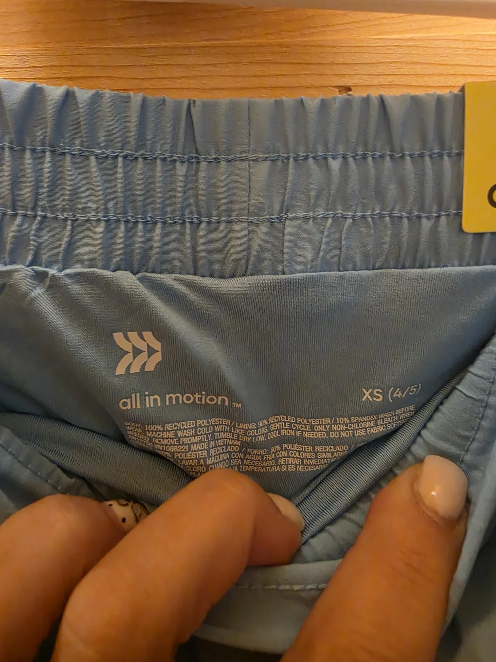 all in motion Light Blue Women's Athletic Running Shorts